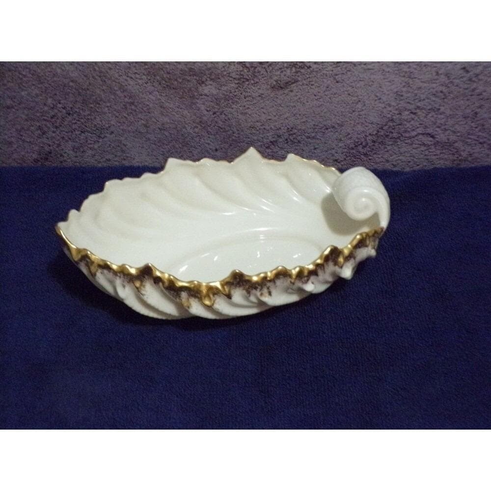 Lenox‎ Oval Acanthus Candy Dish w/24K Gold Trim
